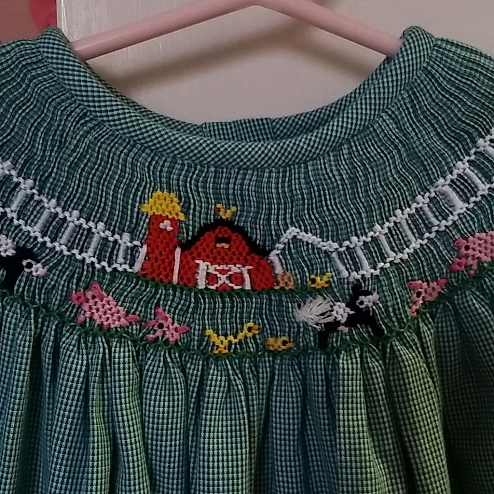 Amanda Remembered handmade smocked dress